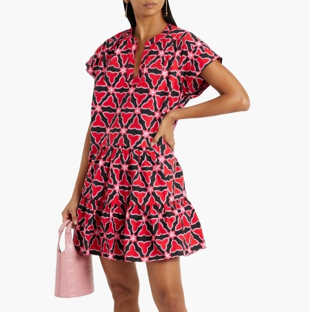 SALONI Ashley Mini Dress in Red size 2 NWT